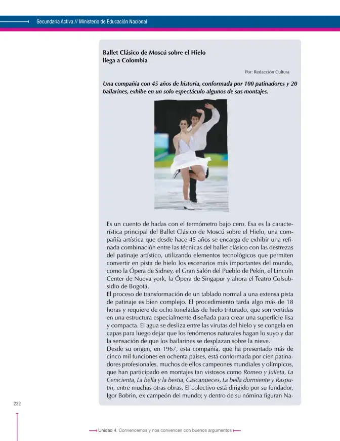 Página 232 de Lenguaje 9° · Secundaria Activa