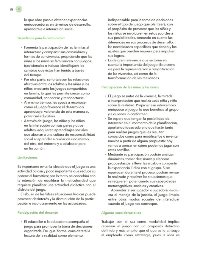 Página 37 de Modalidades de trabajo para la acción transformadora y el codiseño Libro de Educación Preescolar Grado 1°, 2°, 3° Ciclo Escolar 2025 - 2026