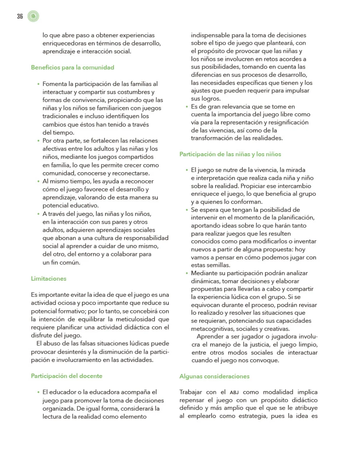 Miniatura página 37 de Modalidades de trabajo para la acción transformadora y el codiseño  Libro de Educación Preescolar Grado 1°, 2°, 3°  Ciclo Escolar 2025 - 2026
