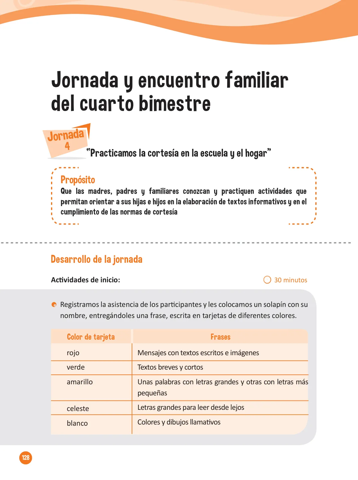 Página 130 de Guía para el trabajo docente con las familias del ciclo IV de Primaria · 2016