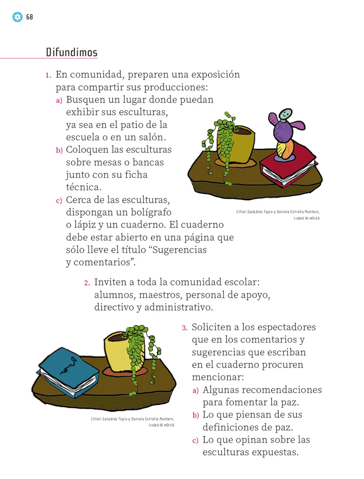 Página 69 de Proyectos Escolares. Libro de Educación Primaria Grado 1° Ciclo Escolar 2025 - 2026