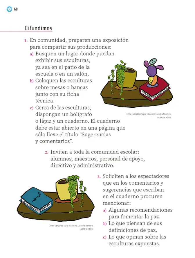 Página 69 de Proyectos Escolares. Libro de Educación Primaria Grado 1° Ciclo Escolar 2025 - 2026