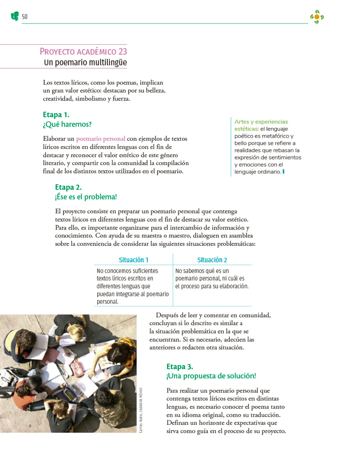 Miniatura página 51 de Colección Ximhai. Nuestro libro de Proyectos.  Tomo II.   Libro de Educación Telesecundaria Grado 1°  Ciclo Escolar 2025 - 2026