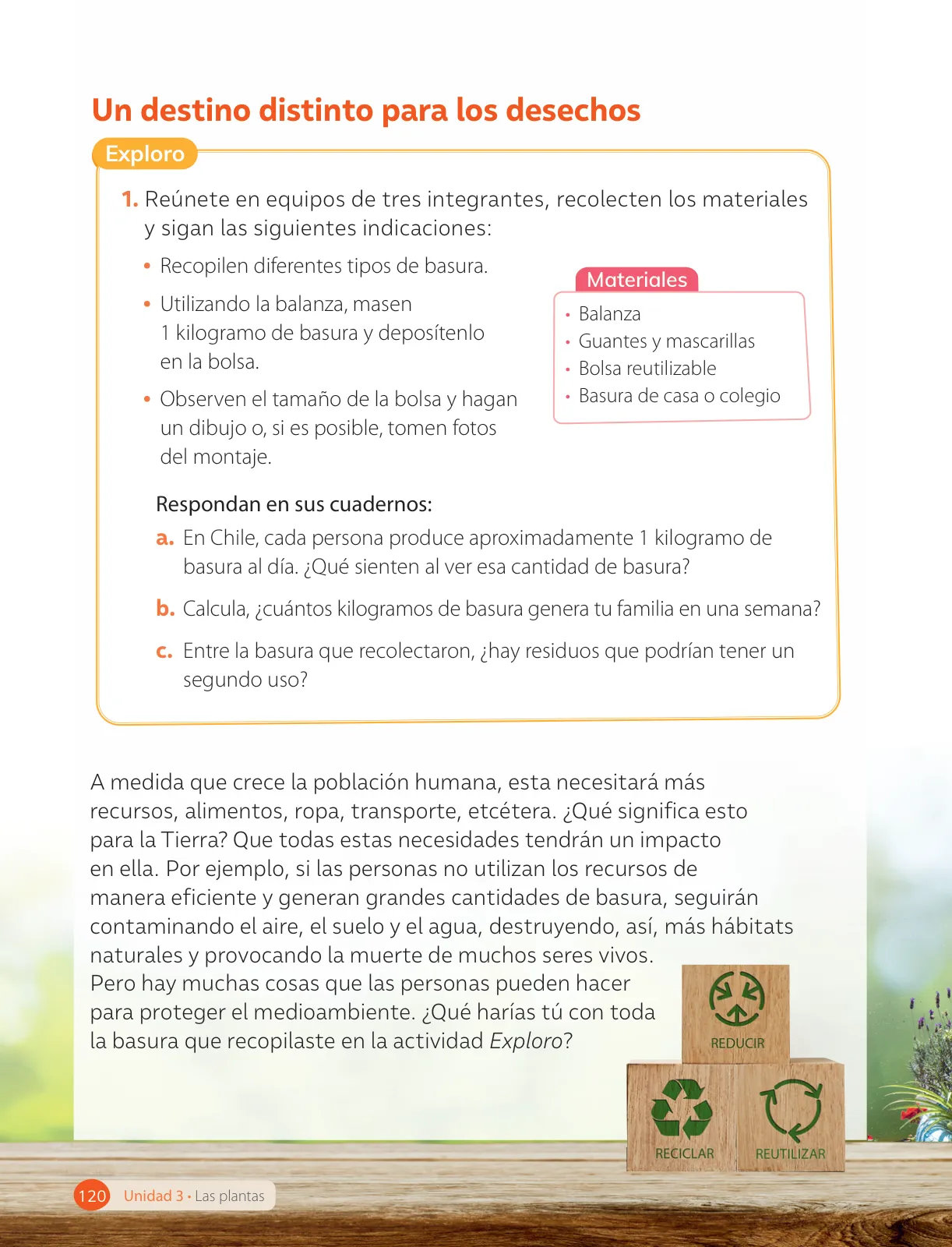 Página 122 de Ciencias Naturales – Tercero Básico | Texto del Estudiante MINEDUC – Descargar PDF · 2024