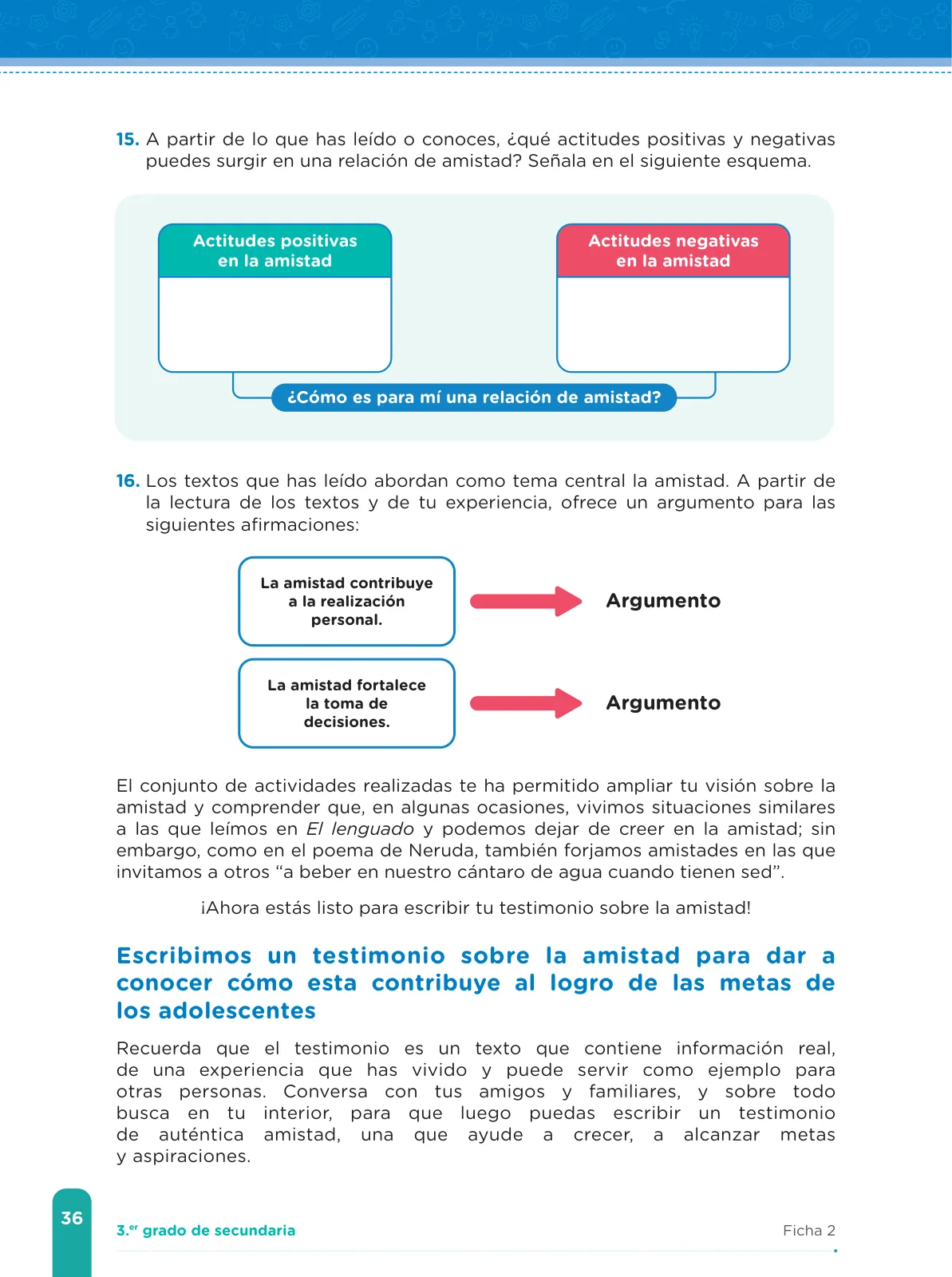 Página 38 de Fichas de aprendizaje de Comunicación 3 · 2024