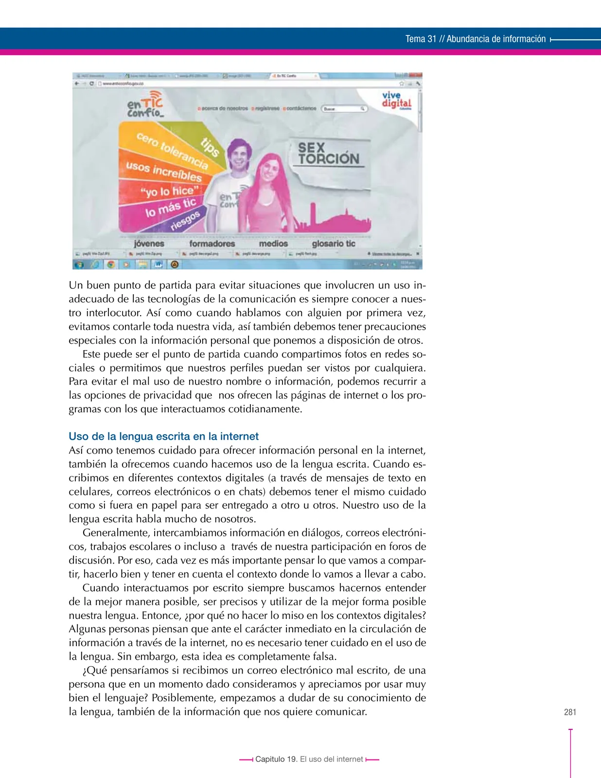 Página 281 de Lenguaje 9° · Secundaria Activa