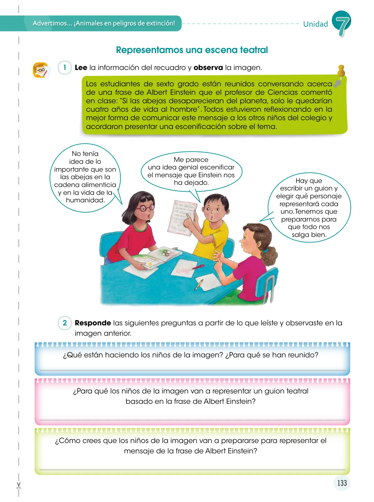 Página 134 de Comunicación 6 : cuaderno de trabajo para sexto grado de Educación Primaria 2019 · 2019