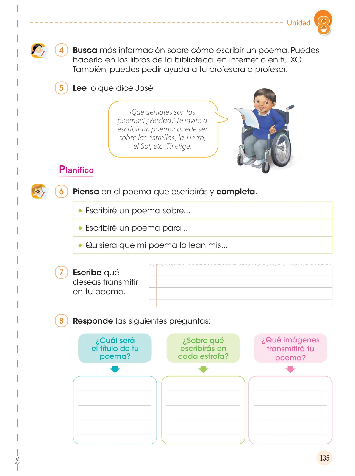Página 137 de Comunicación 3 : cuaderno de trabajo para tercer grado de Educación Primaria 2019 · 2019