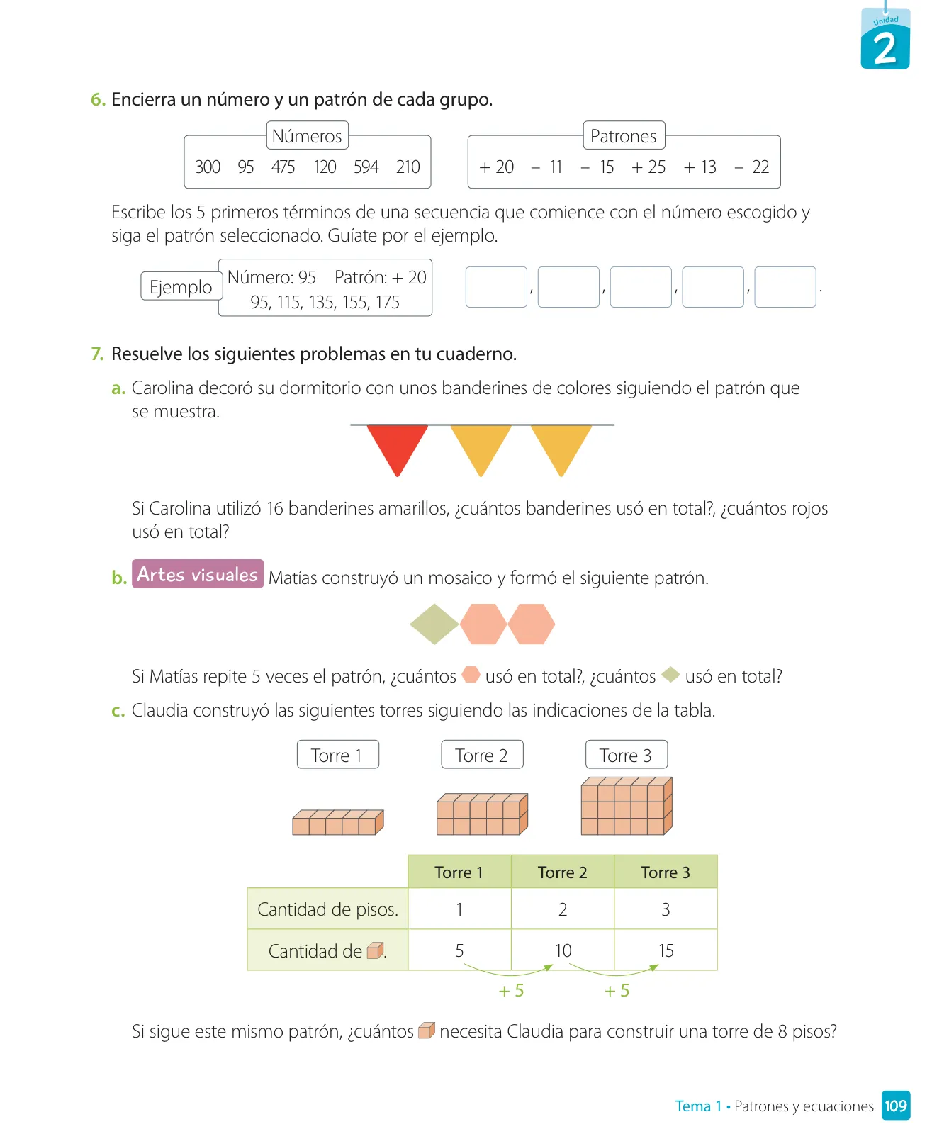 Página 111 de Matemática – Tercero Básico | Texto del Estudiante MINEDUC – Descargar PDF · 2024