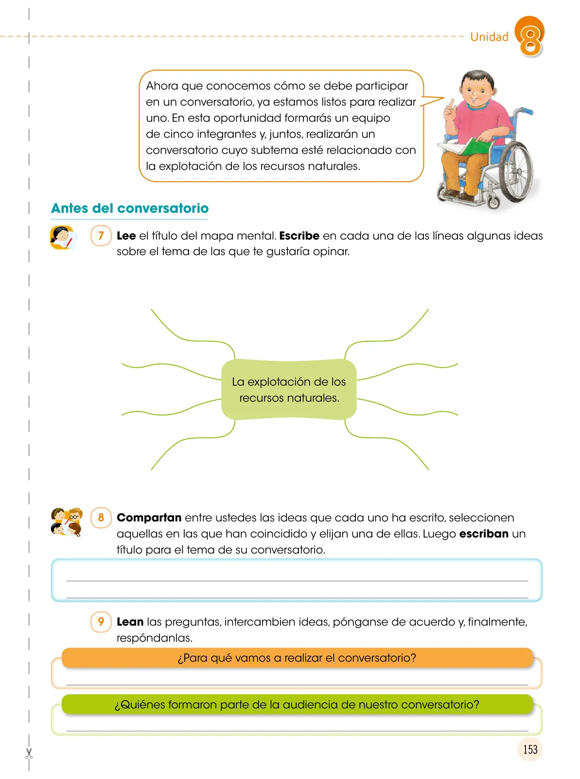 Página 154 de Comunicación 6 : cuaderno de trabajo para sexto grado de Educación Primaria 2019 · 2019