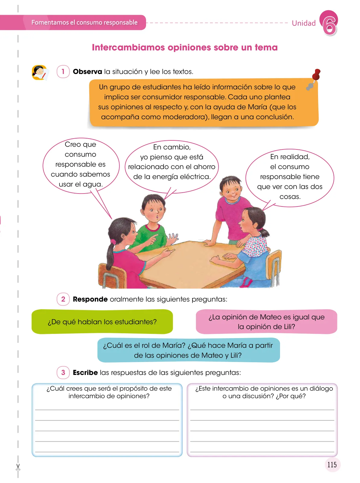 Miniatura página 116 de Comunicación 5 : cuaderno de trabajo para quinto grado de Educación Primaria 2019 · 2019