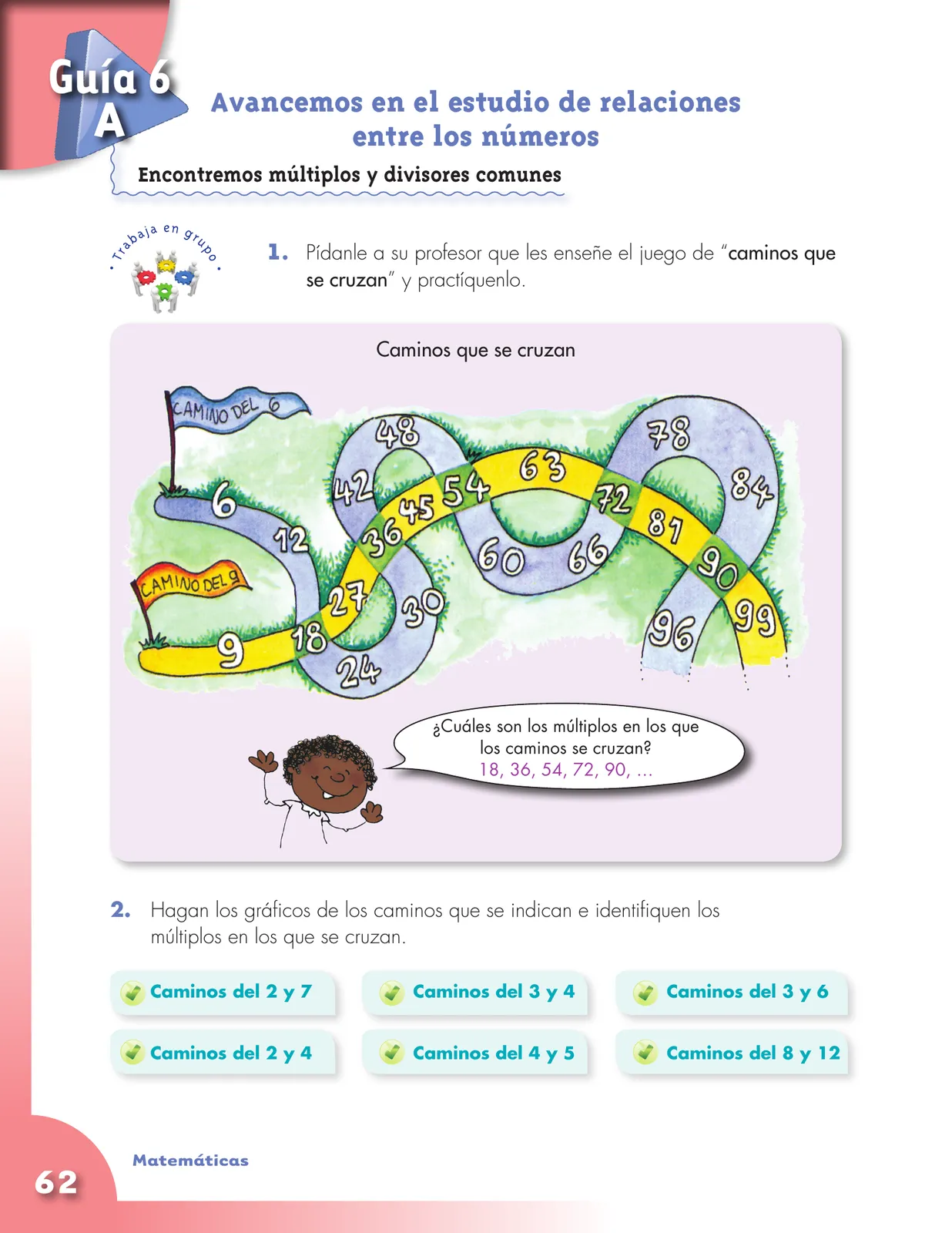 Miniatura página 62 de Matematica 4° · Cartilla 01