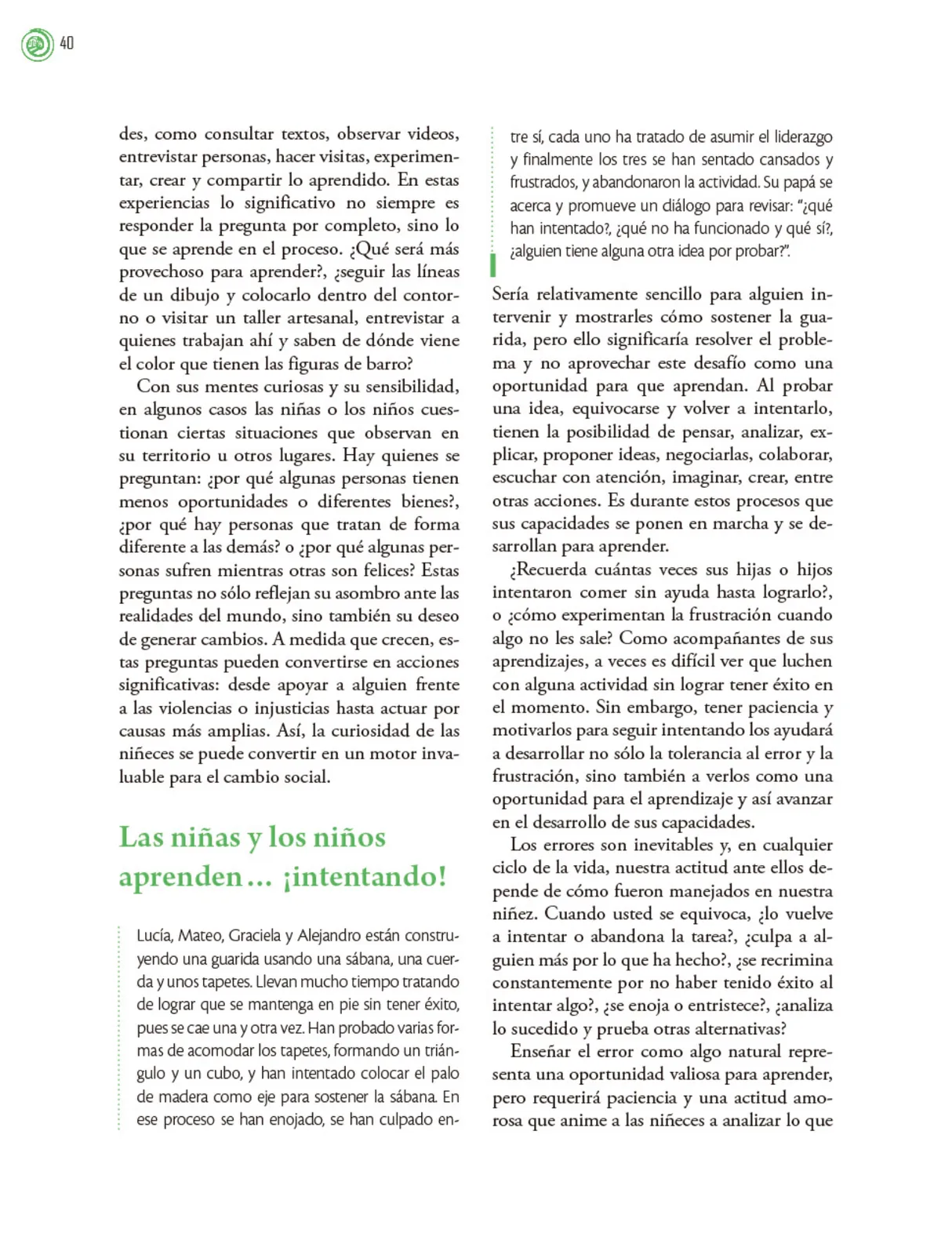 Página 41 de Crianza para la libertad. Libro para las familias. Fase 2 Libro de Educación Preescolar Grado 1°, 2°, 3° Ciclo Escolar 2025 - 2026