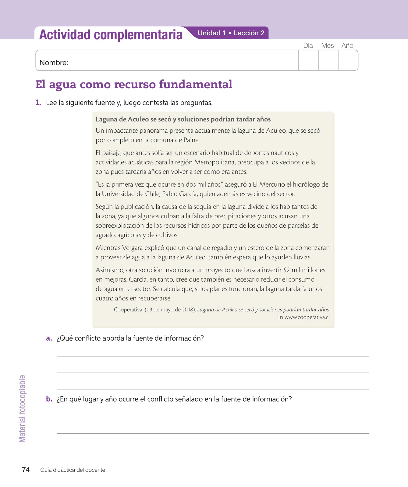 Miniatura página 75 de Historia, Geografía y Ciencias Sociales – Séptimo Básico | Texto del Estudiante MINEDUC – Descargar PDF · 2024