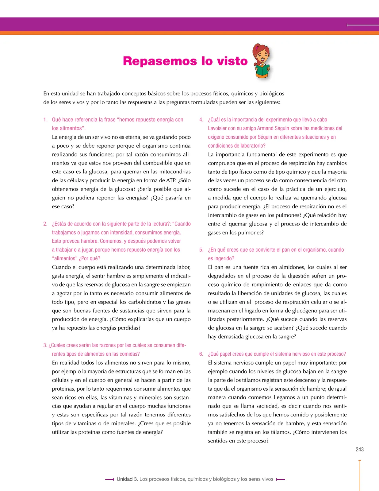 Página 243 de Ciencias Naturales 8° · Secundaria Activa