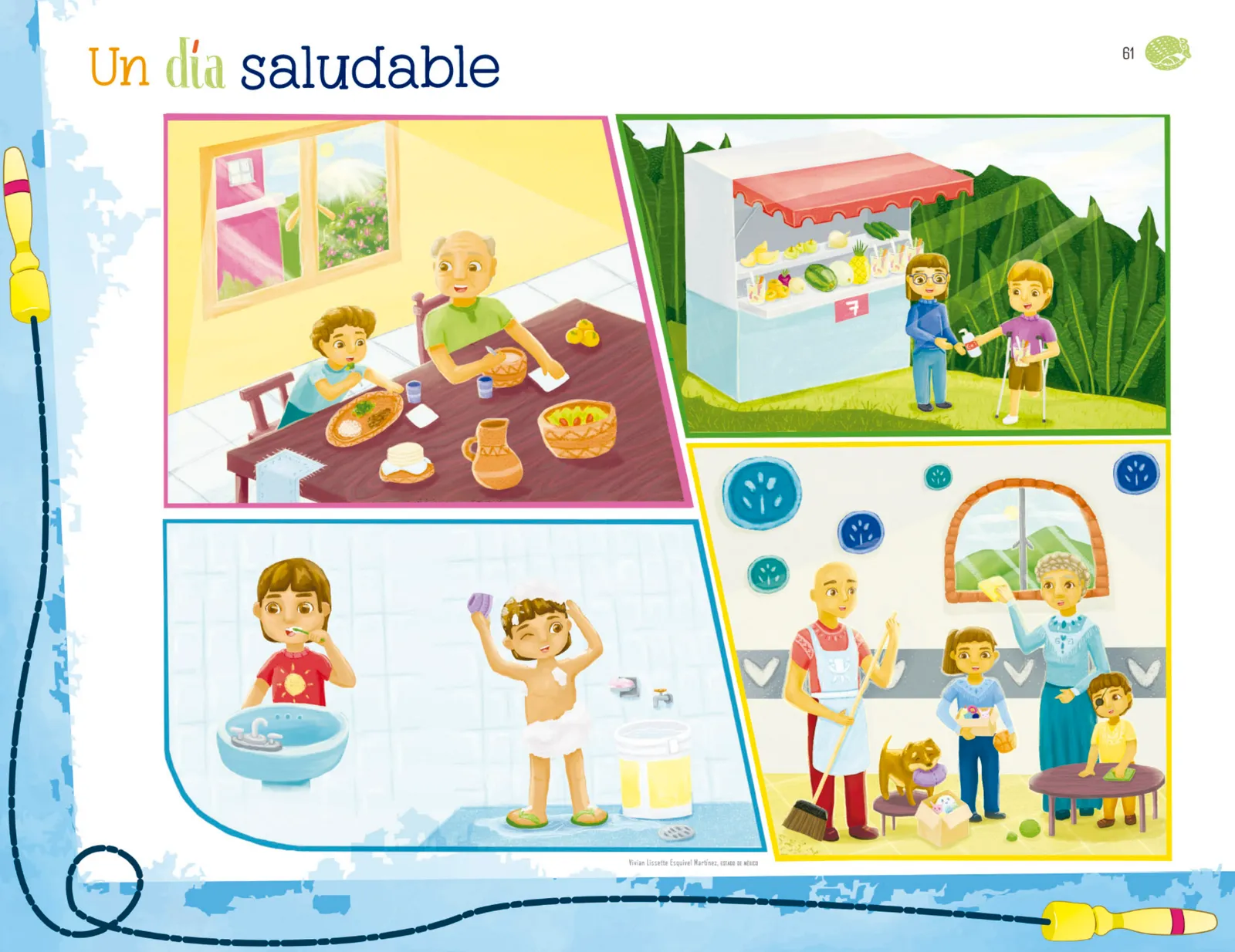 Página 62 de Explorar e imaginar con mi libro de Preescolar. Libro de Educación Preescolar Grado 1° Ciclo Escolar 2025 - 2026