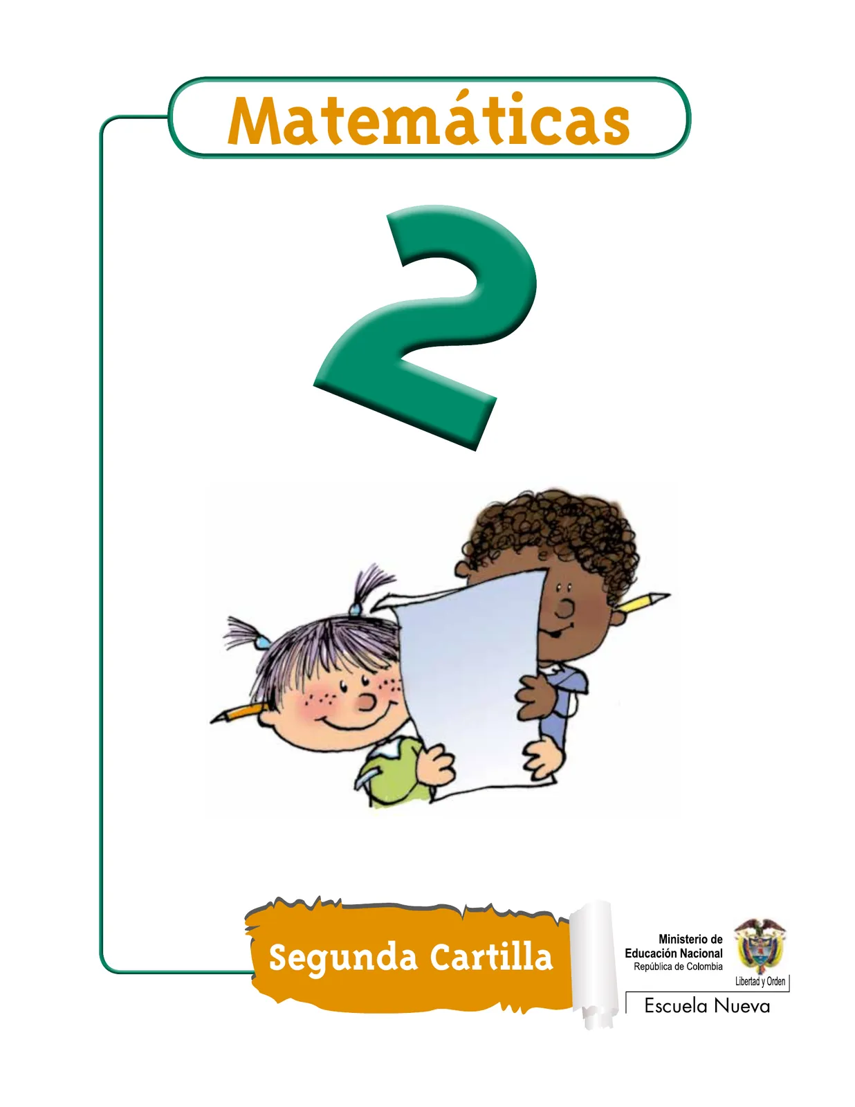 Portada de Matematica 2° · Cartilla 02