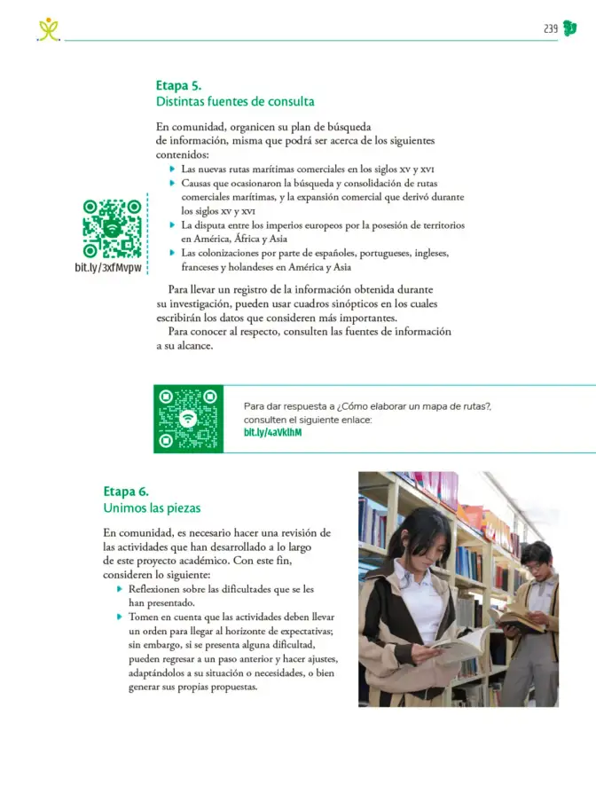 Página 240 de Colección Nanahuatzin. Nuestro libro de Proyectos. Tomo I. Libro de Educación Telesecundaria Grado 3° Ciclo Escolar 2025 - 2026