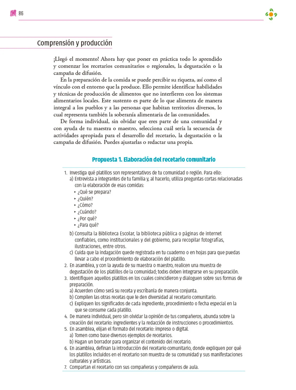 Página 87 de Colección Ximhai. Nuestro libro de proyectos.   Libro de Educación Secundaria Grado 1°  Ciclo Escolar 2025 - 2026