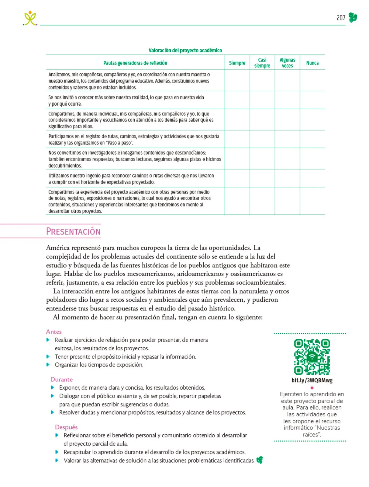 Página 208 de Colección Ximhai. Nuestro libro de Proyectos. Tomo II. Libro de Educación Telesecundaria Grado 1° Ciclo Escolar 2025 - 2026