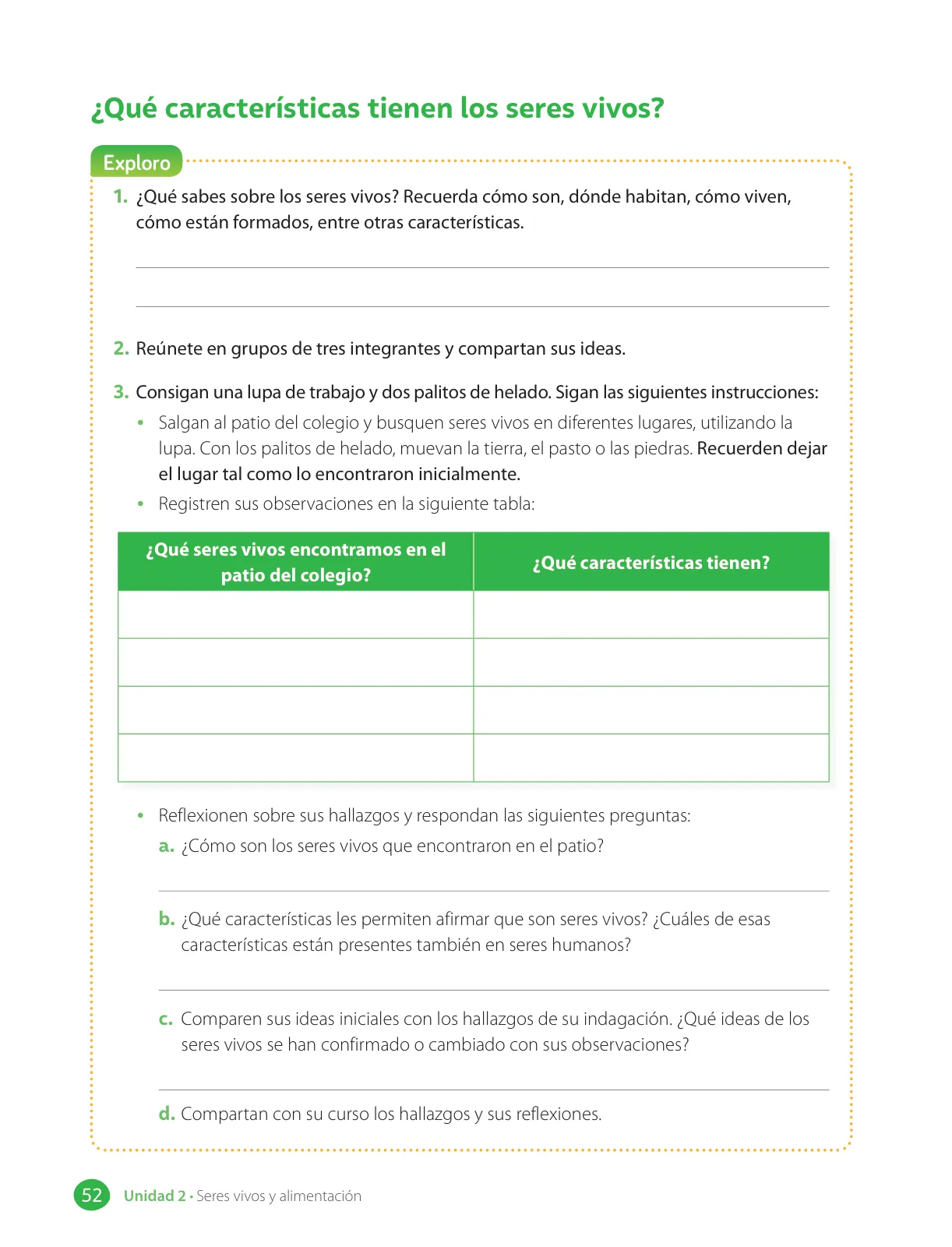 Página 54 de Libro de Ciencias Naturales – Quinto Básico | Texto del Estudiante MINEDUC – Descargar PDF · 2024