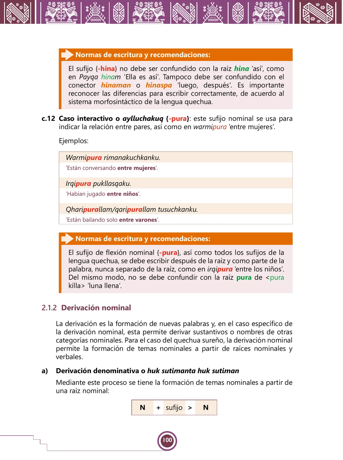 Página 102 de Urin Qichwa Qillqay Yachana Mayt'u = Manual de escritura quechua sureño · 2021