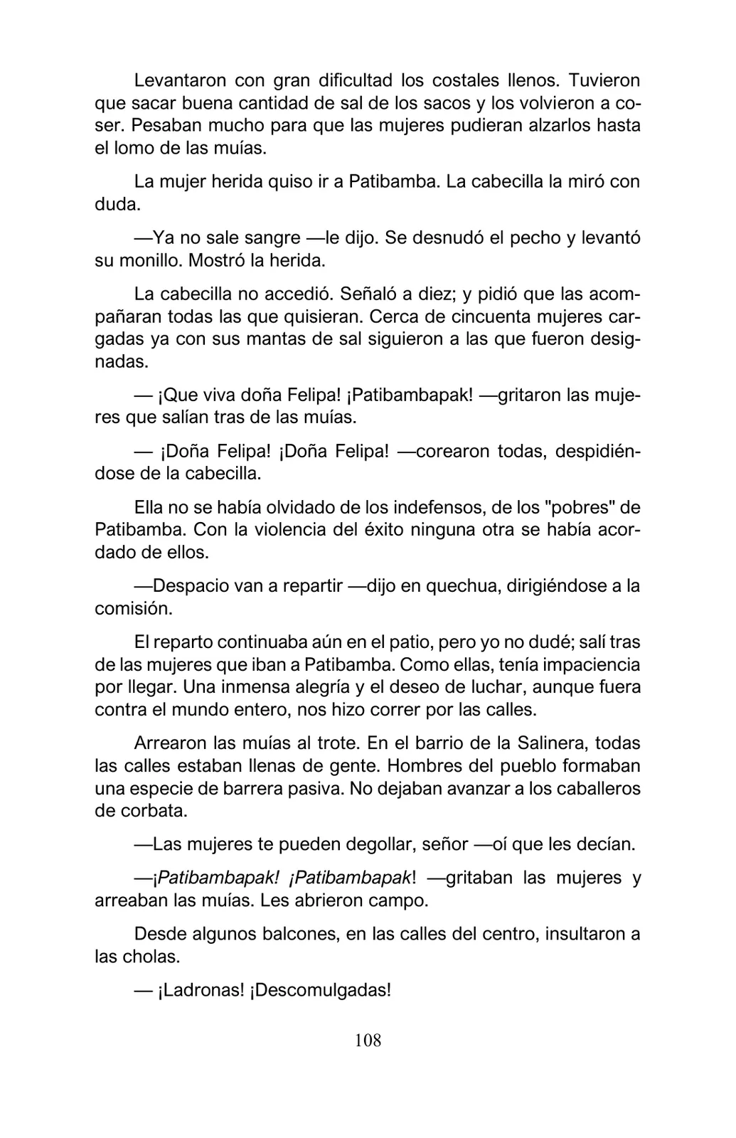 Miniatura página 108 de Arguedas, entre el fuego y el amor : textos seleccionados para estudiantes de Educación Básica · 2021