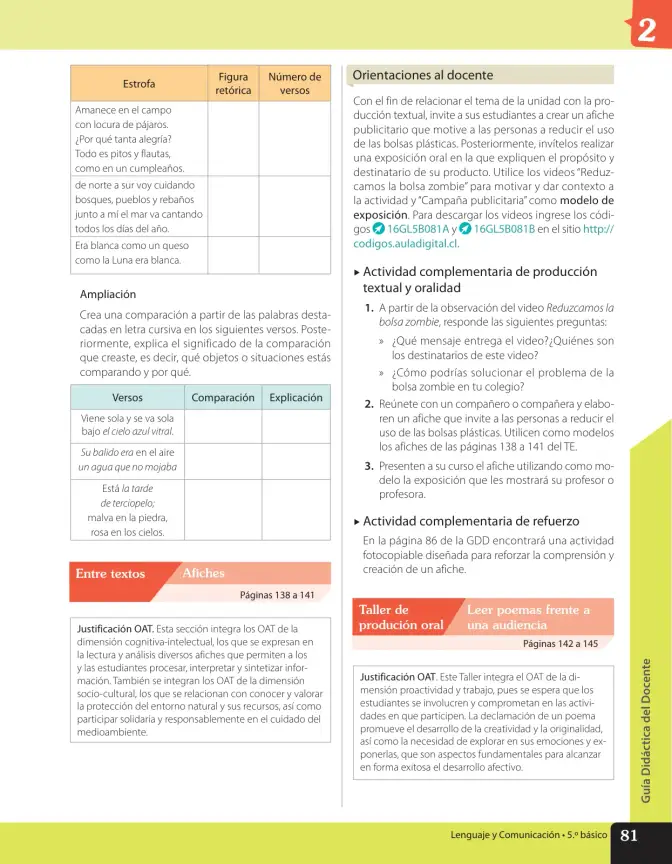 Página 168 de Lenguaje y Comunicación – Quinto Básico | Texto del Estudiante MINEDUC – Descargar PDF · 2024