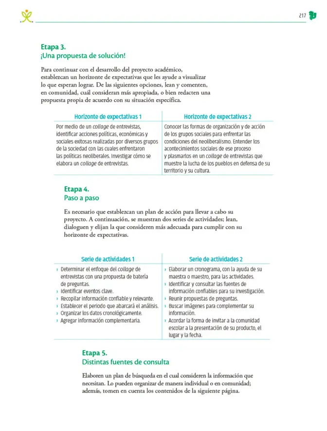 Página 218 de Colección Sk´asolil. Nuestro libro de Proyectos. Tomo III. Libro de Educación Telesecundaria Grado 2° Ciclo Escolar 2025 - 2026