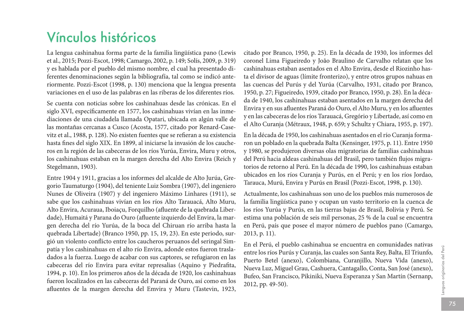 Miniatura página 77 de Lenguas originarias del Perú · 2018