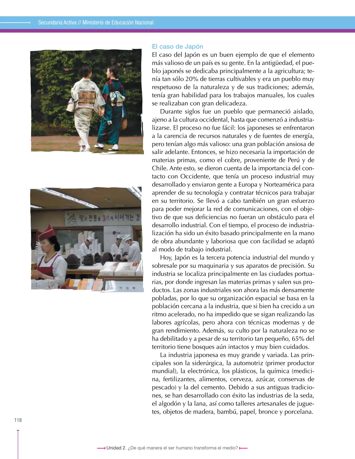Miniatura página 118 de Ciencias Sociales 6° · Secundaria Activa