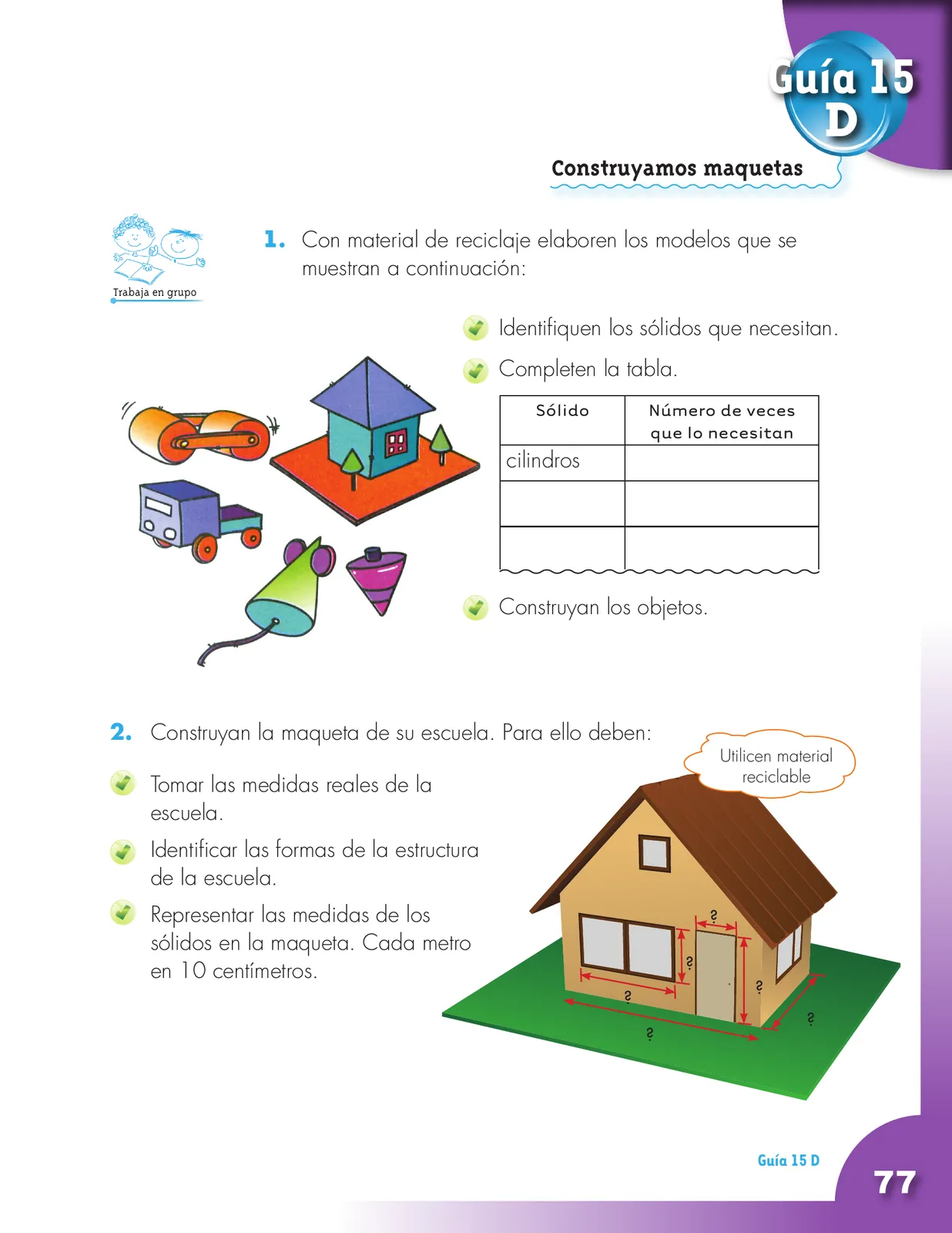 Página 77 de Matematica 3° · Cartilla 02