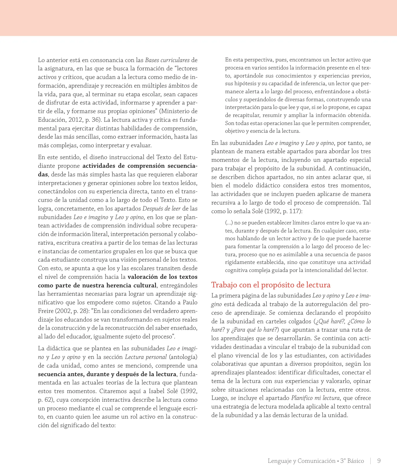 Página 11 de Lenguaje y Comunicación – Tercero Básico | Texto del Estudiante MINEDUC – Descargar PDF · 2024