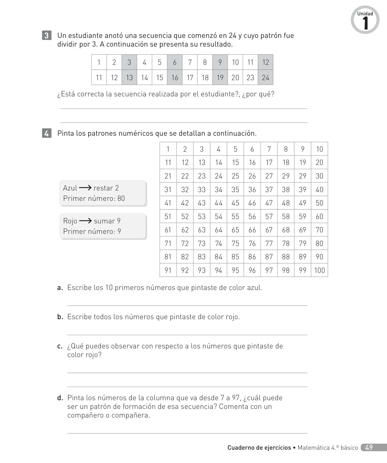 Página 50 de Matemática – Cuarto Básico | Texto del Estudiante MINEDUC – Descargar PDF · 2024