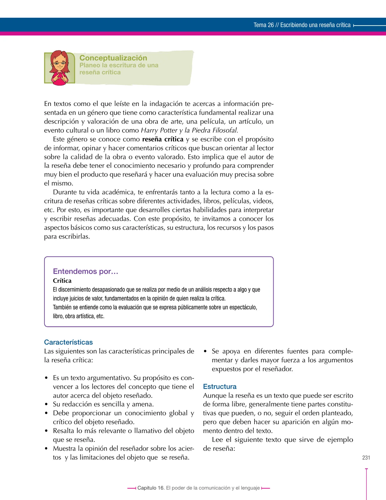 Página 231 de Lenguaje 9° · Secundaria Activa