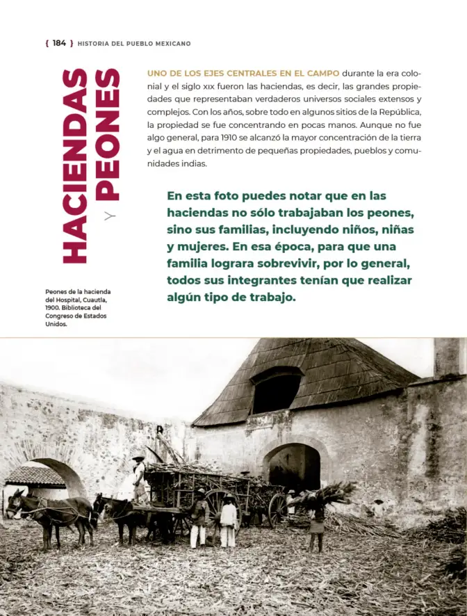 Página 185 de Historia del pueblo mexicano. Multigrado Libro de Educación Telesecundaria Grado 1° Ciclo Escolar 2025 - 2026