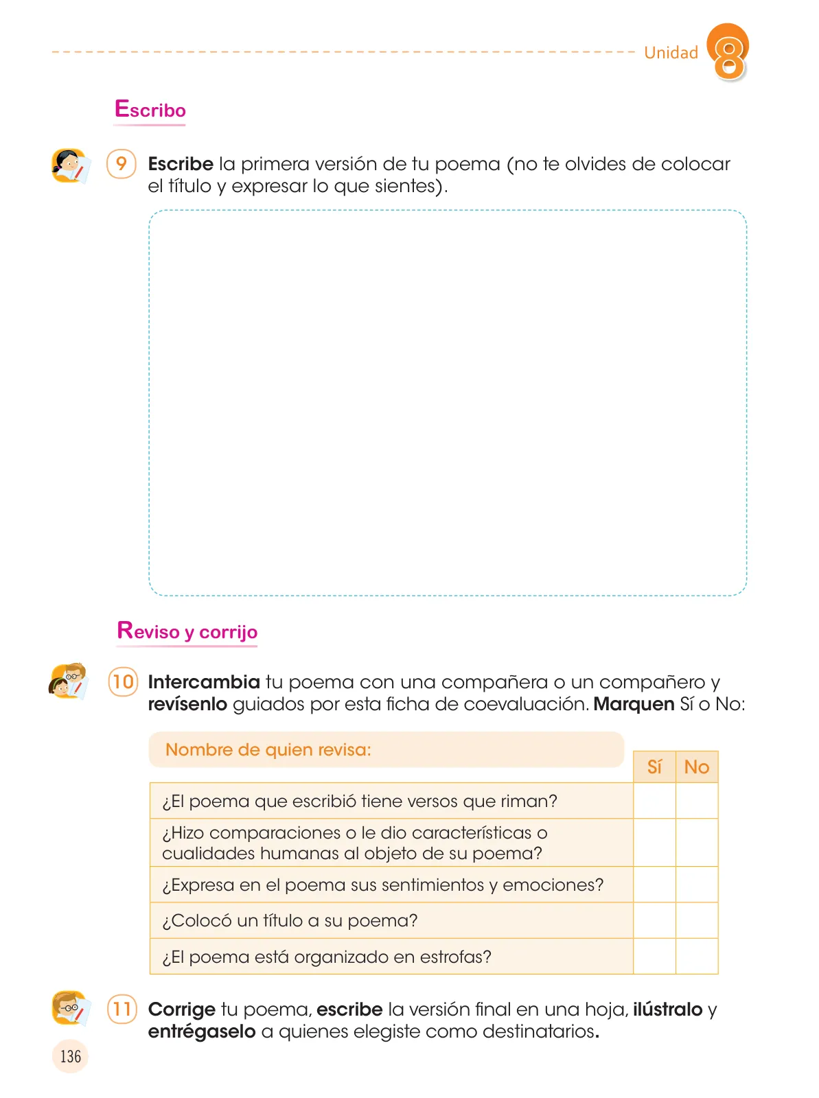 Página 138 de Comunicación 3 : cuaderno de trabajo para tercer grado de Educación Primaria 2019 · 2019