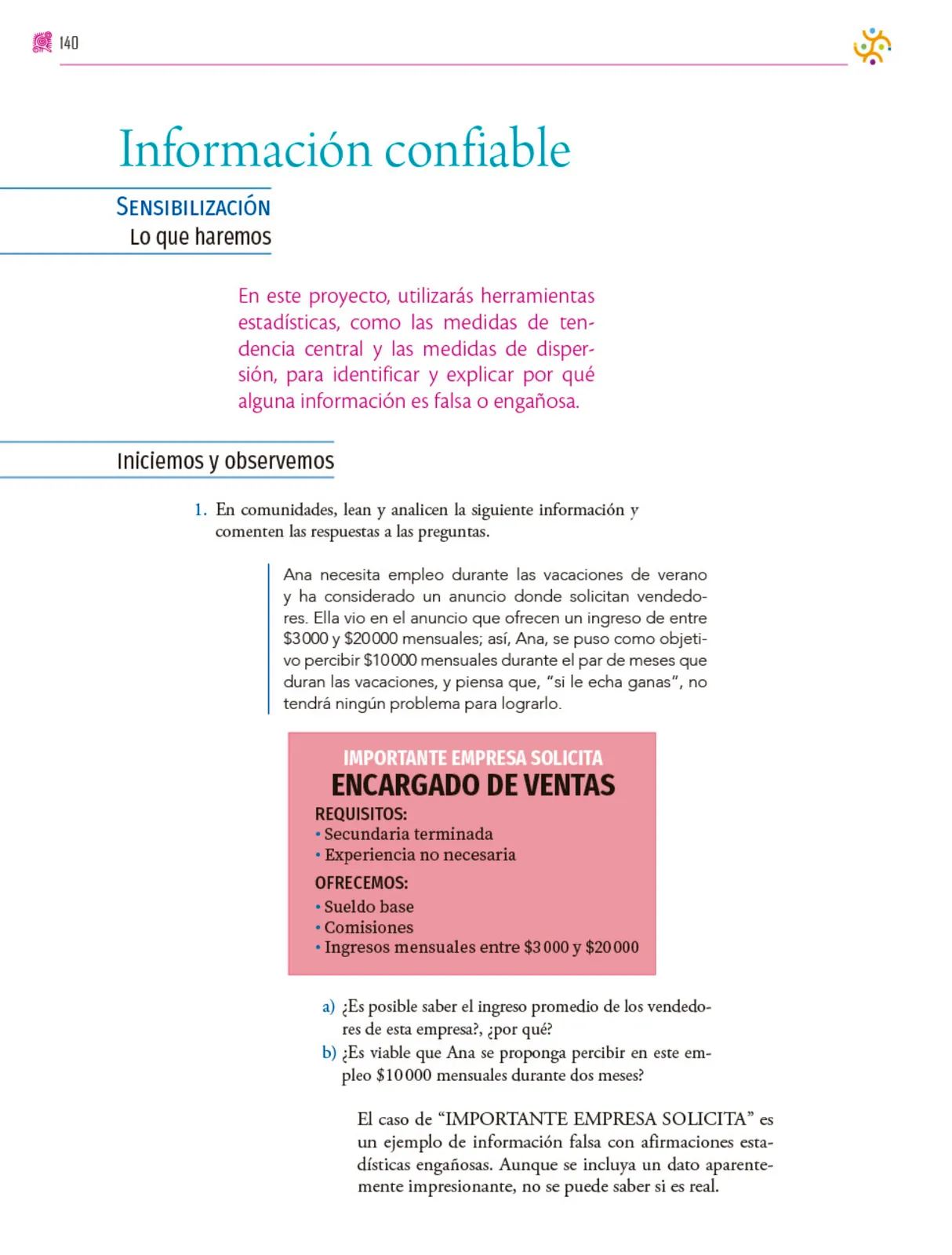 Miniatura página 141 de Colección Nanahuatzin. Nuestro libro de proyectos.   Libro de Educación Secundaria Grado 3°  Ciclo Escolar 2025 - 2026