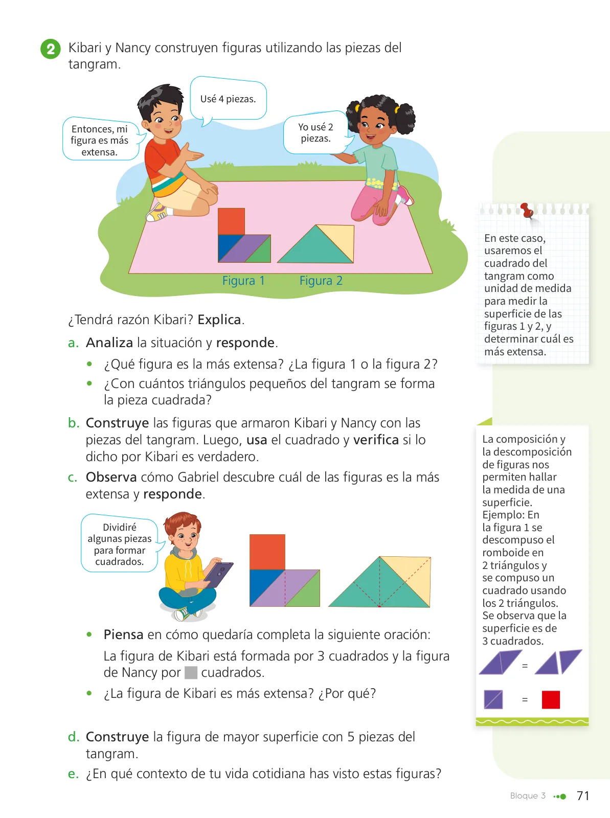 Página 73 de Texto de Matemática 4. Cuarto grado de Primaria · 2024
