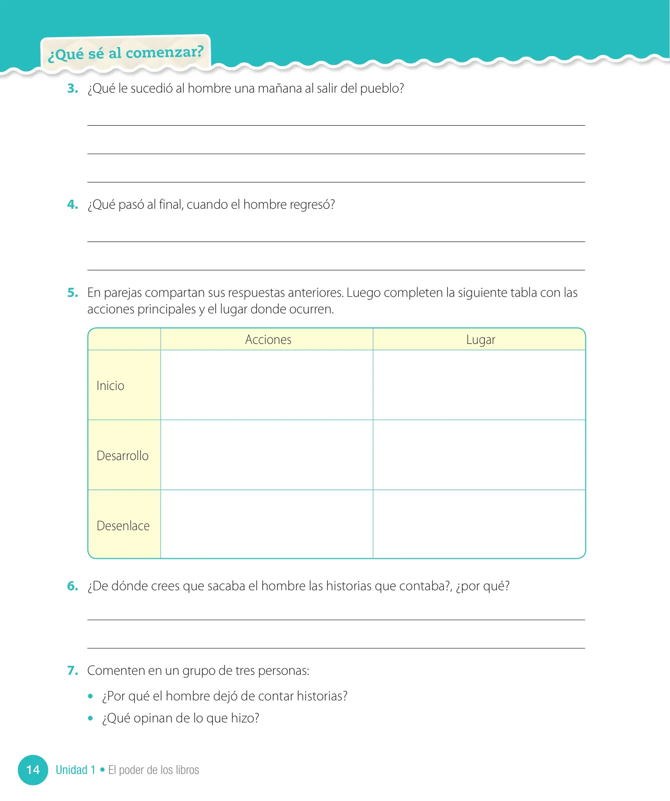 Página 16 de Lenguaje y Comunicación – Cuarto Básico | Texto del Estudiante MINEDUC – Descargar PDF · 2024