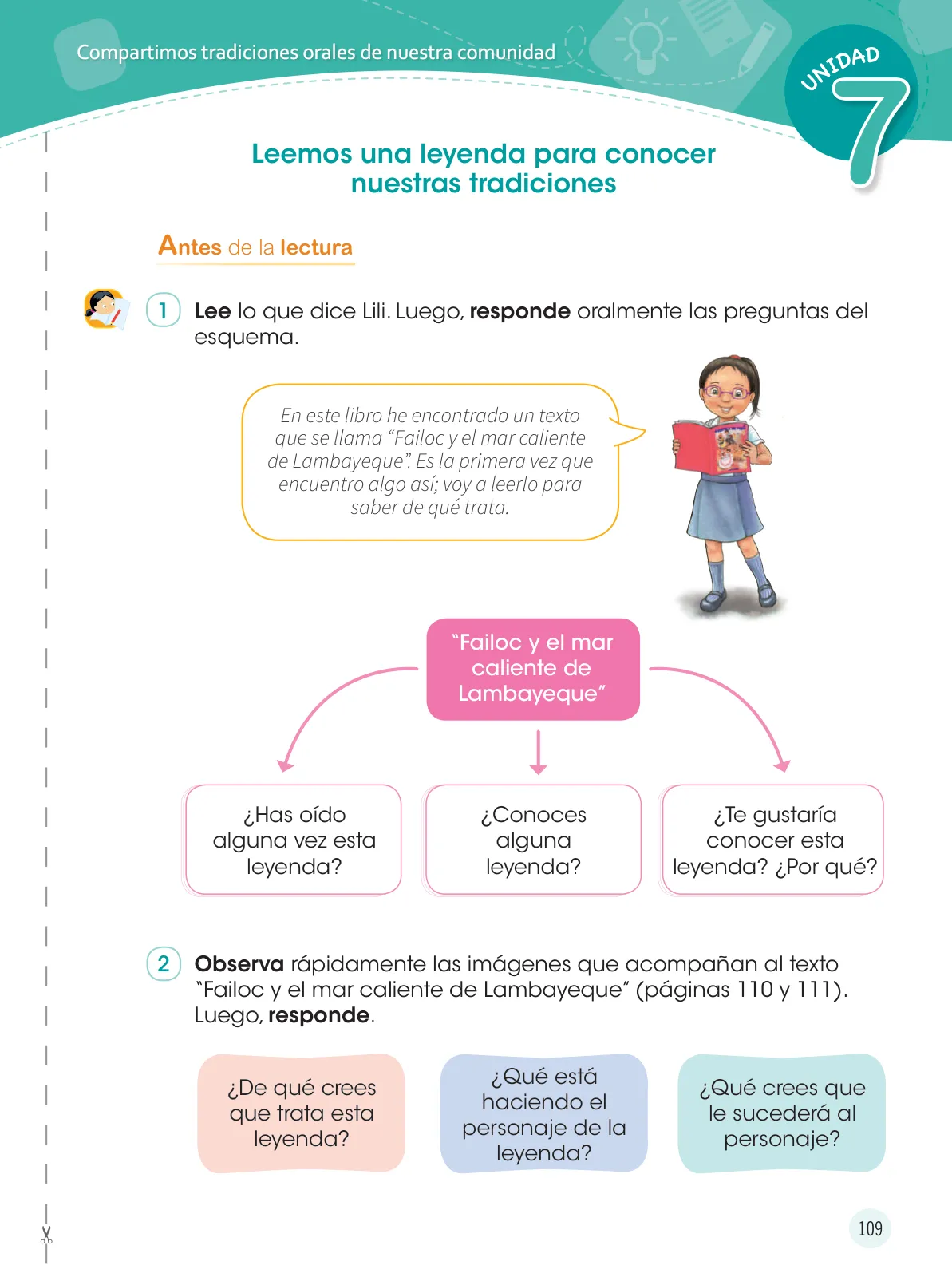 Miniatura página 111 de Comunicación 3 : cuaderno de trabajo para tercer grado de Educación Primaria 2019 · 2019