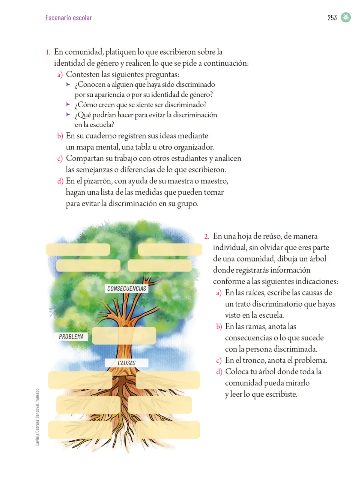 Página 256 de Proyectos Escolares. Libro de Educación Primaria Grado 5° Ciclo Escolar 2025 - 2026