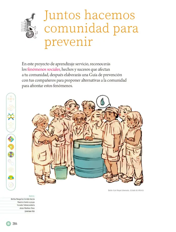 Página 267 de Proyectos Comunitarios. Libro de Educación Primaria Grado 5° Ciclo Escolar 2025 - 2026