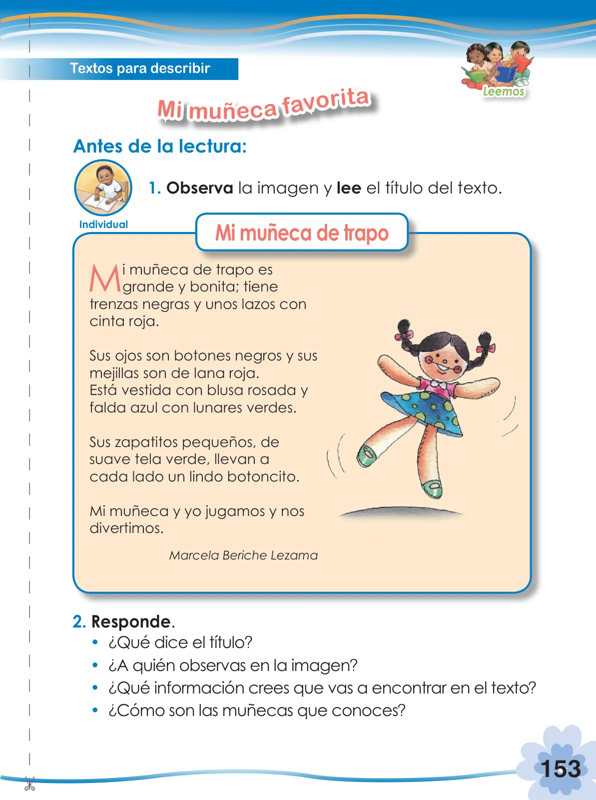Página 155 de Comunicación 2 : cuaderno de trabajo para segundo grado de Educación Primaria 2019 · 2019