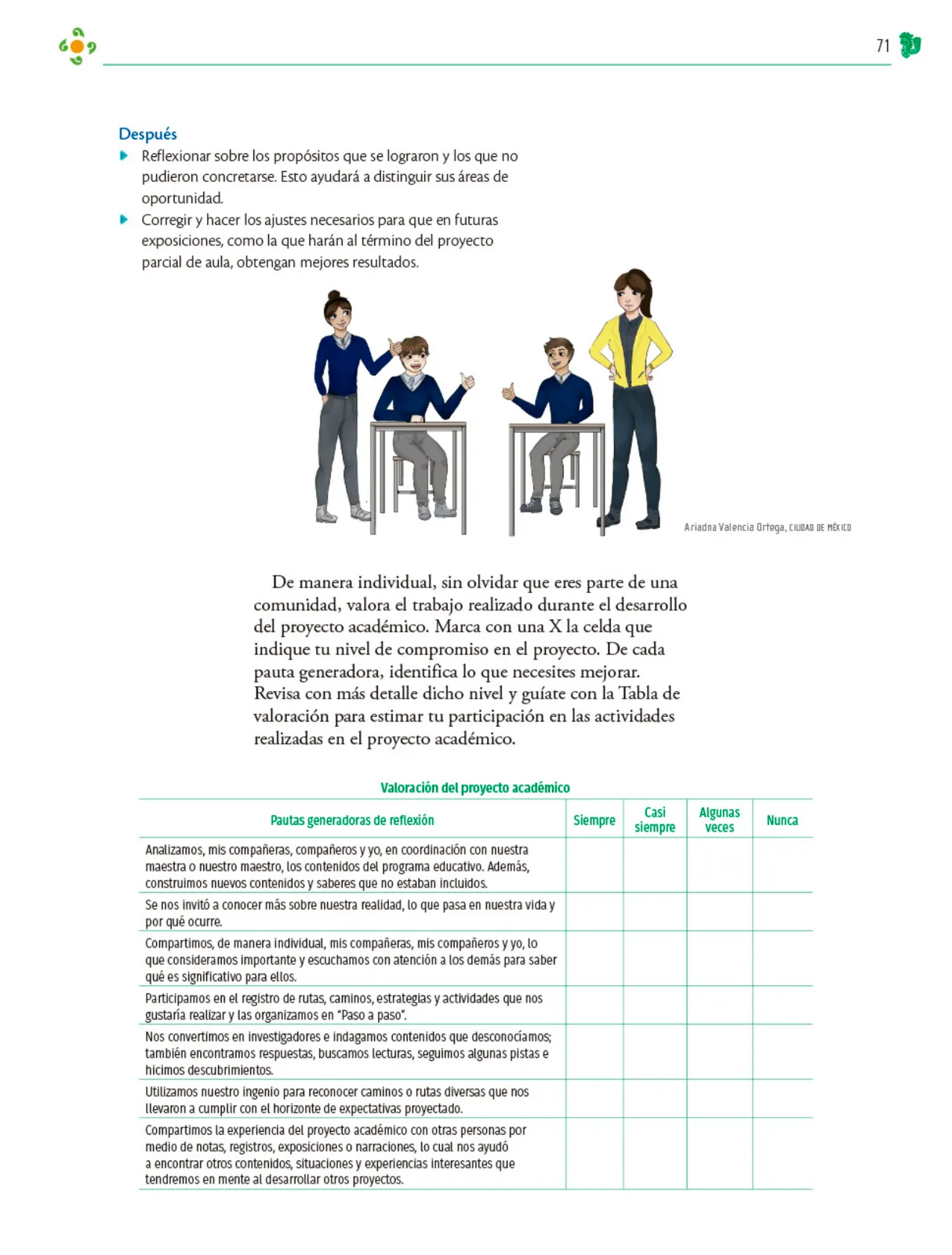 Miniatura página 72 de Colección Nanahuatzin. Nuestro libro de Proyectos.  Tomo II.  Libro de Educación Telesecundaria Grado 3°  Ciclo Escolar 2025 - 2026