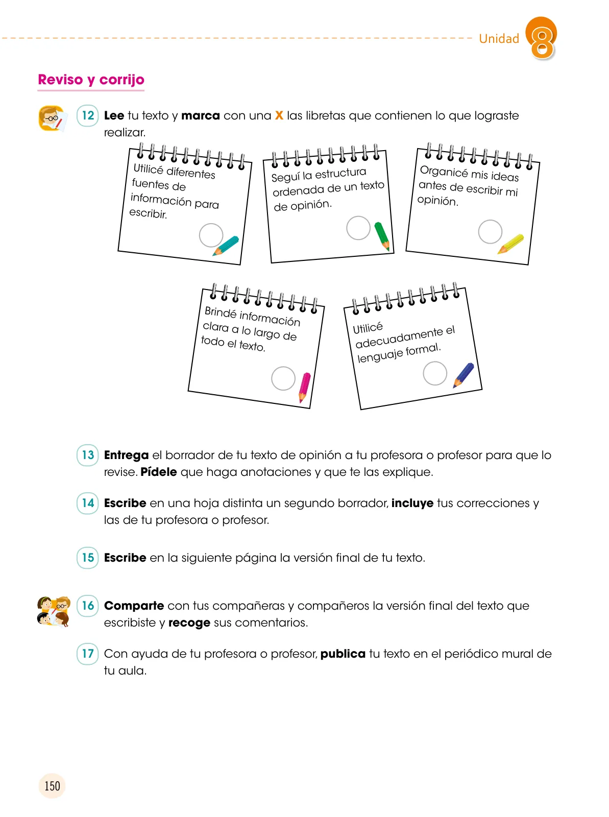 Miniatura página 151 de Comunicación 6 : cuaderno de trabajo para sexto grado de Educación Primaria 2019 · 2019