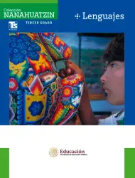 Página de Colección Nanahuatzin. Lenguajes.   Libro de Educación Telesecundaria Grado 3°  Ciclo Escolar 2025 - 2026