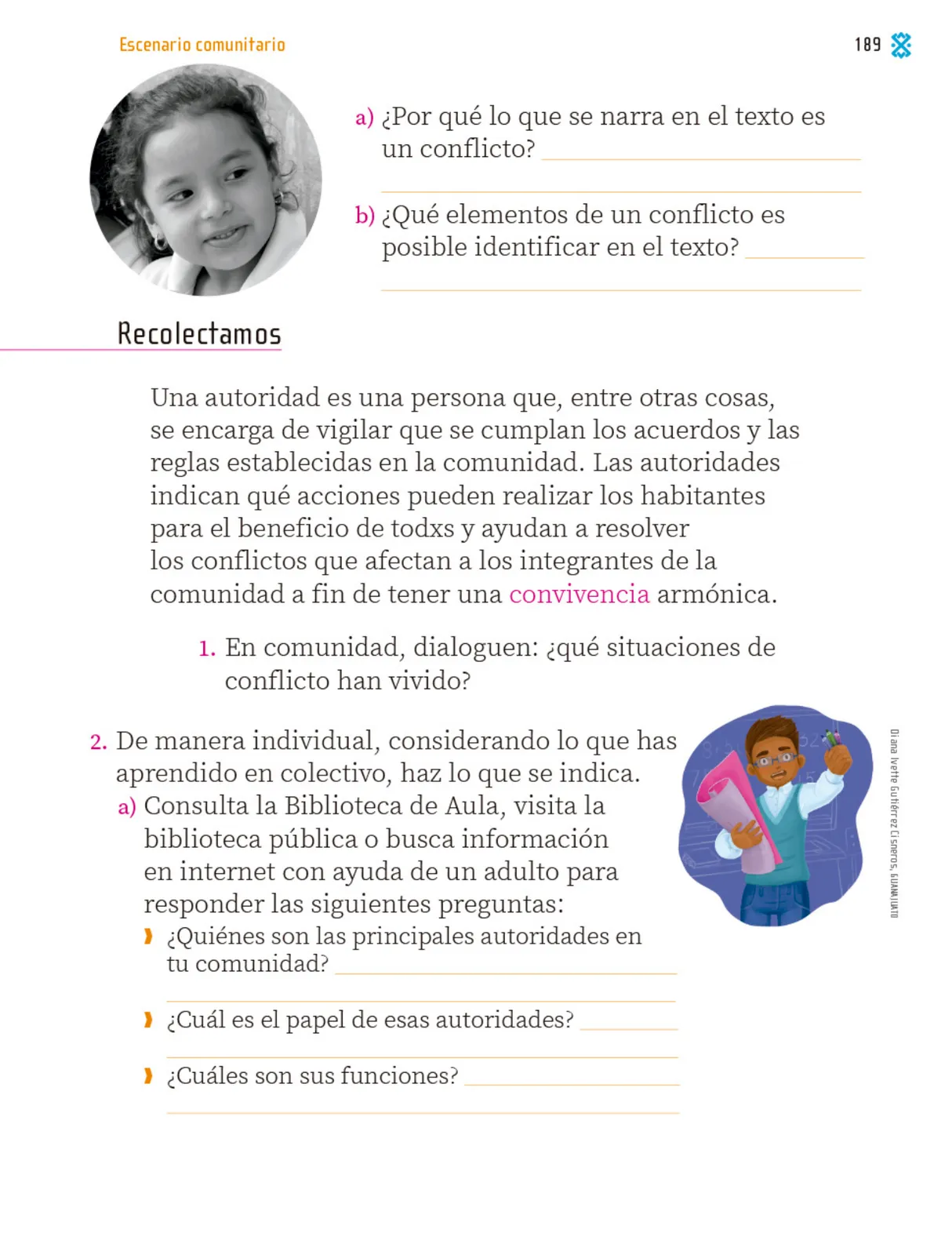 Miniatura página 190 de Proyectos Comunitarios.   Libro de Educación Primaria Grado 1°  Ciclo Escolar 2025 - 2026