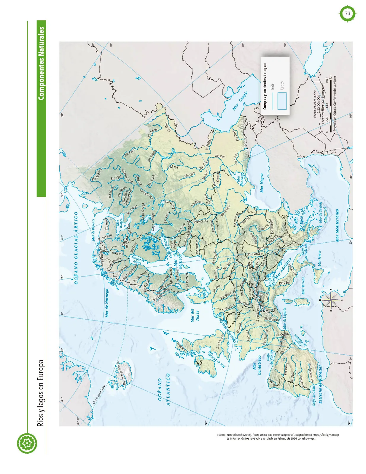 Miniatura página 74 de Cartografía de México y el mundo.   Libro de Educación Primaria Grado 4°  Ciclo Escolar 2025 - 2026