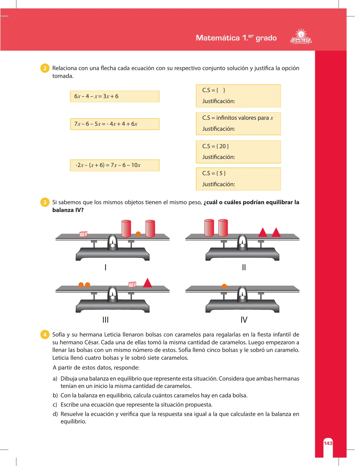 Página 143 de Matemática 1 : cuaderno de reforzamiento pedagógico - JEC · 2016